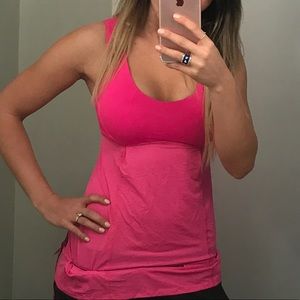 LuLuLemon Pink Hustle & Bustle Tank Sz.6